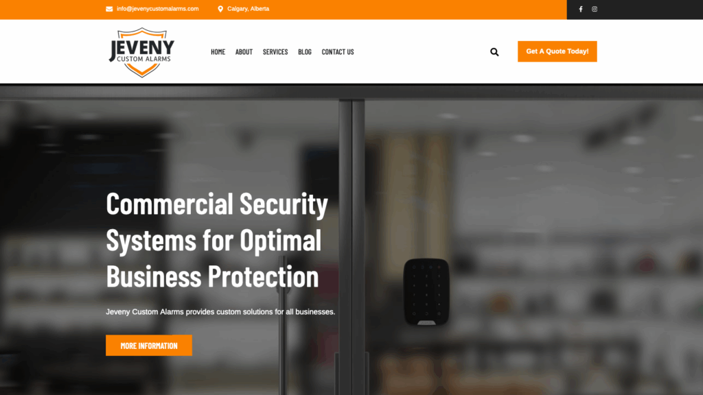Calgary Security Website